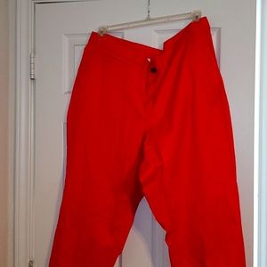 Straight Legged Coral Color Pants